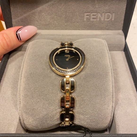 Fendi Goldplated Stainless Steel Bracelet Watch